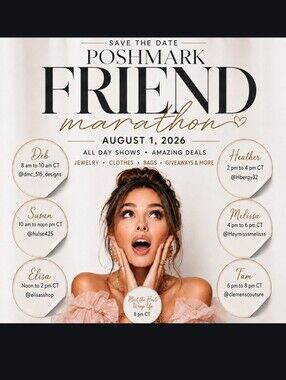 Poshmark Friend Marathon Event SAVE THE DATE 🤩